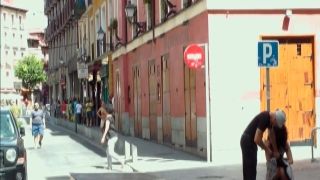 Spanish slut disgraced on the streets